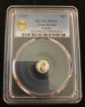 Load image into Gallery viewer, 1937 Great Britain Silver Penny PCGS PR65