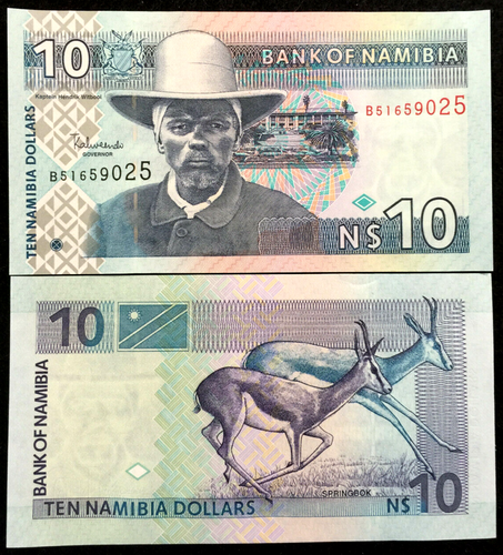 Namibia 10 Dollars 2001 Banknote Banknote World Paper Money UNC Currency - Collectors Couch