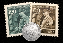 Load image into Gallery viewer, Authentic Rare Old WWII Nazi German 1 Cent Coin Military Army Collection &amp; Stamps - WWII Artifacts