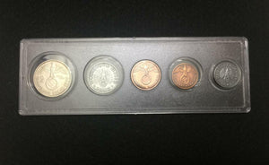 Rare WW2 German Coins Set Big Eagle SILVER Coin with Secure Display Case - Collectors Couch