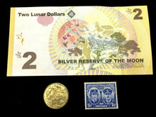 Load image into Gallery viewer, Australia Authentic $2 UNC Bill, Unused Stamp &amp; $1 Coin - Great Collectors Set