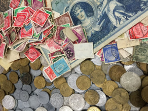 Clearance SALE Antique WWI and WW2 Germany War Coin Collection Lot & Bill - Collectors Couch