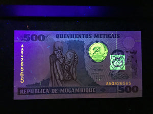 Mozambique 500 Meticais 1991 P-134 Banknote World Paper Money UNC Bill Note