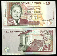 Load image into Gallery viewer, Mauritius 25 Rupees 2003 Banknote World Paper Money UNC Currency Bill Note