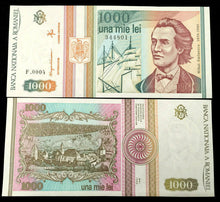 Load image into Gallery viewer, Romania 1000 Lei 1993 Banknote World Paper Money UNC Currency Bill Note