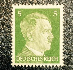 German WW2 Rare 10 Rp Coin wth  Stamps 1 Mark Bill in Disp frame - Collectors Couch
