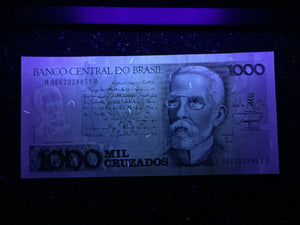 Brazil 1000 Cruzados 1989 Banknote World Paper Money UNC Currency Bill