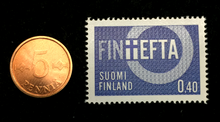 Load image into Gallery viewer, Finland Collection - Unused Stamp &amp; Unused 5 Penia Coin - Educational Gift