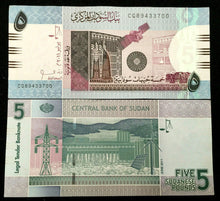 Load image into Gallery viewer, Sudan 5 Pounds 2017 Banknote World Paper Money UNC Currency Bill Note