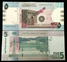 Load image into Gallery viewer, Sudan 5 Pounds 2017 Banknote World Paper Money UNC Currency Bill Note