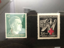 Load image into Gallery viewer, Authentic Rare German 1000 Mark Bill &amp; 5 Mark SILVER Coin &amp; Stamps