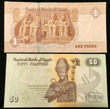 Load image into Gallery viewer, Egypt Bills - 5 10 25 50 Piastres &amp; 1 Pound UNC