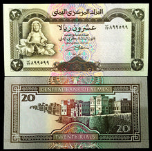 Load image into Gallery viewer, Yemen 20 Rials 1990 Banknote World Paper Money UNC Currency Bill Note