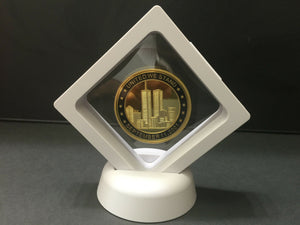 World Trade Center,Gold Plated Coin,September 11,Memory Token 9/11 & Frame
