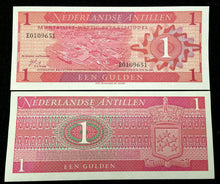 Load image into Gallery viewer, Netherlands Antilles 1 Gulden 1970 Banknote World Paper Money UNC Currency - Collectors Couch
