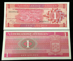 Netherlands Antilles 1 Gulden 1970 Banknote World Paper Money UNC Currency