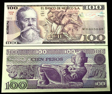 Load image into Gallery viewer, Mexico 100 Pesos 1981 Banknote World Paper Money aUNC - Collectors Couch