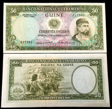 Load image into Gallery viewer, Portuguese Guinea 50 Escudos 1971 Banknote World Paper Money UNC Currency - Collectors Couch
