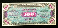 Load image into Gallery viewer, 1944 WWII Germany Allied Occupation Military Currency 100 Mark Banknote - S012