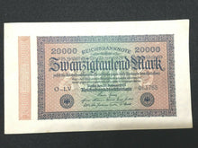 Load image into Gallery viewer, German 20000 Mark Bill - Crisp Uncirculated - Collection Item