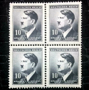 Rare Old Antique Authentic WWII Unused Hitler Stamp Collection Lot 10pf - Collectors Couch