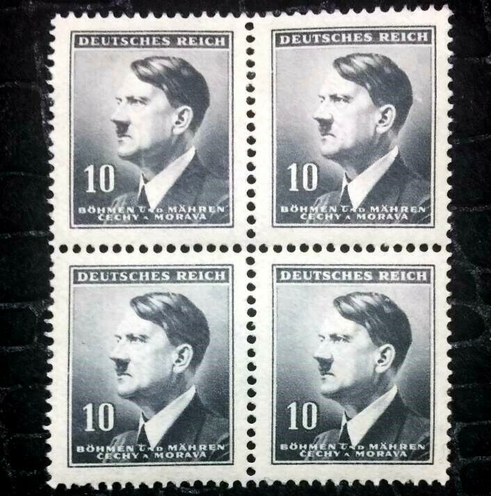 Rare Old Antique Authentic WWII Unused Hitler Stamp Collection Lot 10pf - Collectors Couch