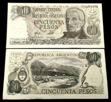 Load image into Gallery viewer, Argentina 50 Pesos 1976-78 Banknote World Paper Money UNC Currency Bill Note - Collectors Couch