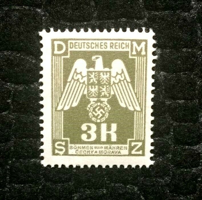 Rare Old Antique Authentic WWII Eagle Nazi Unused Stamp with SWASTIKA - 3K - Collectors Couch