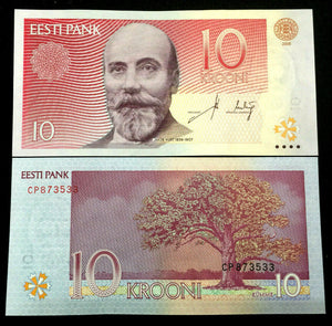 Estonia 10 Krooni 2007 Banknote World Paper Money UNC Currency Bill Note - Collectors Couch