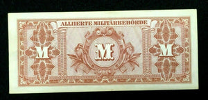 1944 WWII Germany Allied Occupation Military Currency 100 Mark Banknote - S-693