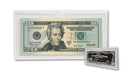 5 DELUXE CURRENCY SLAB - REGULAR BILL - QTY 5 - Collectors Couch