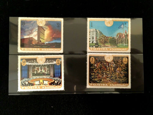 Fujeria Stamps Lot of 4 - Vintage Historical Stamps -  Antique Collectors Set - Collectors Couch