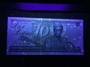 Zaire 10 Zaires 1985 Banknote World Paper Money UNC Currency Bill Note