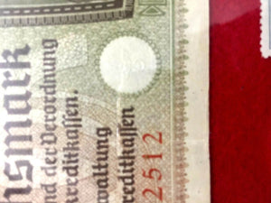 Authentic Rare German 20 Mark Bill & German 2 Mark Silver Coin & Stamps - Collectors Couch