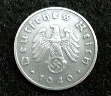 Load image into Gallery viewer, Authentic WW2 German 5 Reichspfennig &amp; Unused Stamp - Historical Artifacts