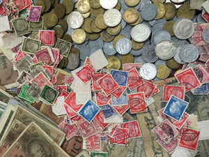 Clearance SALE Antique WWI and WW2 Germany War Coin Collection Lot & Bill - Collectors Couch