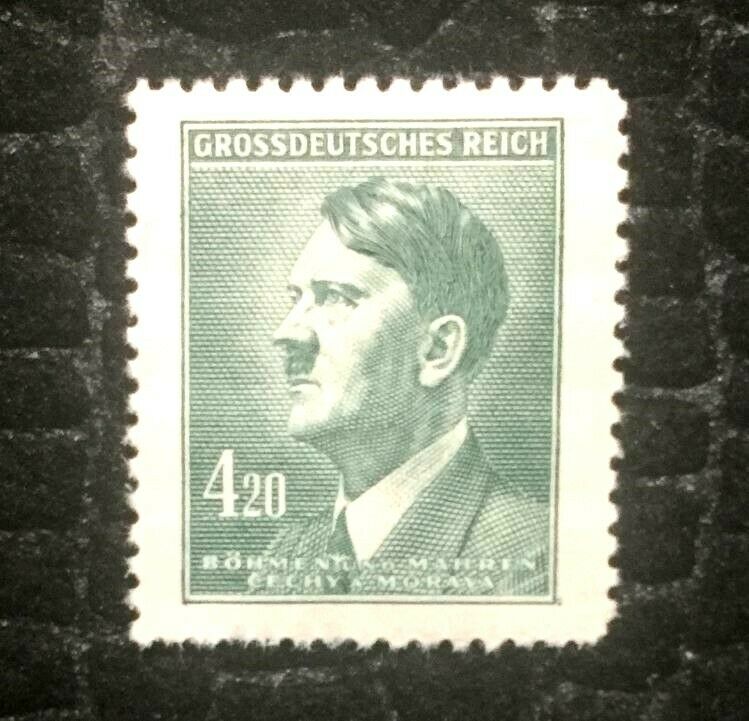 Rare Old Antique Authentic WWII German Unused Stamp - 4.20Rp