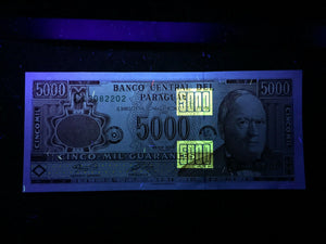 Paraguay 5000 Guaranies 2003 Banknote World Paper Money UNC Currency Bill