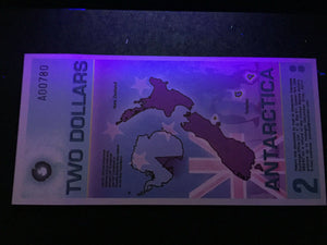 Antarctica P25(U) 2 Dollars Polymer (Private Issue,Non Government) UNC - Collectors Couch