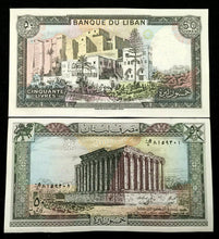 Load image into Gallery viewer, Lebanon 50 Livres 1988 Banknote World Paper Money UNC Currency Bill Note