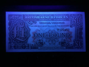 Great Britain / UK British Armed Forces 1 Pound Banknote World Paper Money UNC