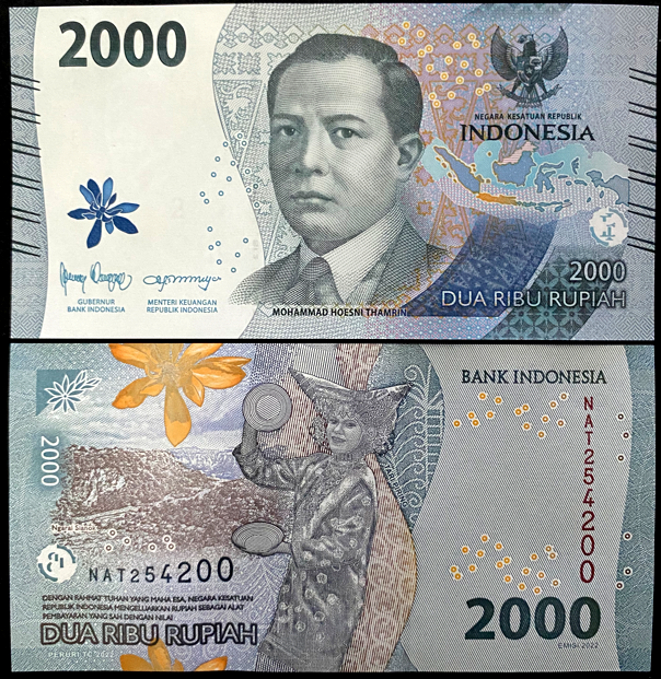 2 000 Rupiah Indonesia 2000 Rupiah 2022 Banknote World Paper Money UNC Currency Bil ...