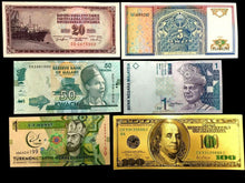 Load image into Gallery viewer, World Currency Lot Yugoslavia, Uzbekistan, Turkmenistan, Malawi, Yugoslavia UNC