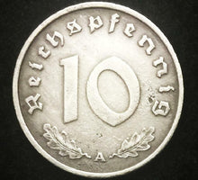 Load image into Gallery viewer, Authentic Rare German 10  Reichspfennig Coin Hold a Piece of World War 2 History - Collectors Couch