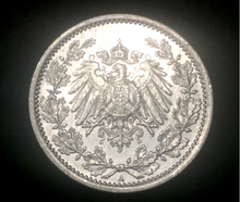 Load image into Gallery viewer, Historical Antique- German 1/2 SILVER Coin 1914 - 5 Mark 1917 - 100 Years Old