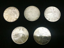 Load image into Gallery viewer, Vintage German,Germany 10 Mark 1972 Munchen Olympic Games Five SILVER Coin Set 2