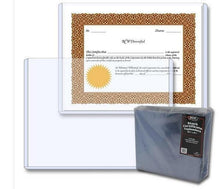 Load image into Gallery viewer, Lot of 5  Stock Certificate Rigid Plastic Topload Holders Sheets Protectors