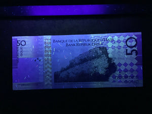 Haiti 50 Gourdes 2014 Banknote World Paper Money UNC Currency Bill Note