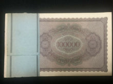 Load image into Gallery viewer, Authentic Bundle of 20 - 100,000 German Marks - 1923 Uncirculated Consecutive - Collectors Couch