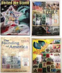 Four Stamps Sets - United We Stand - War & Peace - Founding Of America-Worldwide